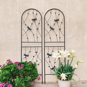 4 Pack Metal Garden Trellis for Climbing Plants