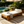 Teak Finish Acacia Wood Daybed with Cream Cushion