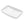 Rectangular Vessel Bathroom Sink - White
