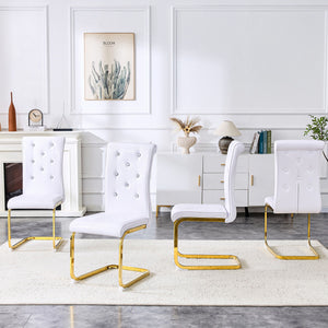 Elegant Design Alligator Skin Upholstered Dining Chairs