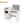 3-in-1 Vanity Desk with Flip Top Mirror, Glass Top Compact Makeup Vanity & Hidden Storage