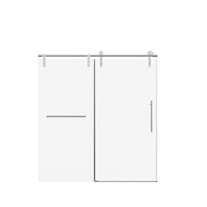 Frameless Single Sliding Shower Doors With Towel Rail & Handle