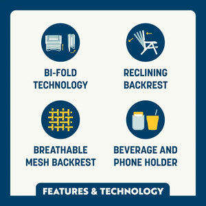 GCI Outdoor Bi-Fold Beach Chair - Case Pack Bundle