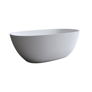 69" Freestanding Bathtub Resin Stone Soaking Tub