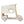 Twin Size Car Bed With Pillow, Ceiling Cloth And LED - Natural