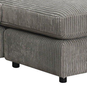 Tavia Reversible Sectional Sofa With 6 Pillows - Gray
