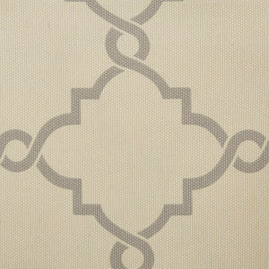Fretwork Print Grommet Top Window Curtain Panel (One Panel)