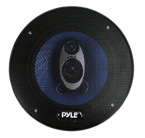 Pyle PL63BL 6.5" 360 Watts 3-Way Car Audio Coaxial Speakers Pair Blue (4 Pack)