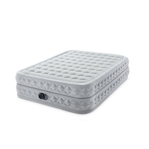 Intex 64489ED Dura Beam Supreme Air Flow Air Mattress with Built In Pump, Queen - TRAPSKI
