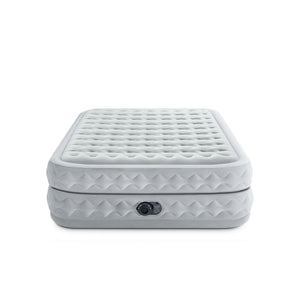 Intex 64489ED Dura Beam Supreme Air Flow Air Mattress with Built In Pump, Queen - TRAPSKI