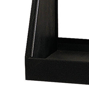 Odyssey 12 Space 12U Angled Face Open Back Carpeted Studio Storage Rack, Black