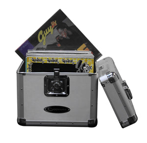 Odyssey KROM Series Record Utility Case for 70 12" Vinyl Records & LPs, Silver