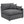 6 Piece Upholstered Modular Sectional Sofa With Reversible Cushions And Ottoman - Charcoal