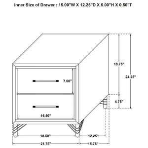 Malcolm - Bedroom Set With Wingback Design