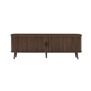 70" TV Stand, Media Center With Ample Storage - Dark Brown