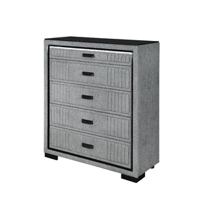 Isaiah - Upholstered Chest With LED Lighting
