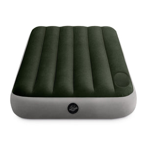 Intex Dura-Beam Standard Downy Air Mattress w/Built-In Foot Pump, Twin, 2 Pack