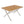 Outdoor 7-Piece Dining Set - Rectangular Teak Wood Table + 6 Wicker Chairs