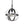 Metal Chandelier, Hanging Light Fixture With Adjustable Chain For Kitchen, Bulb Not Included - Gray