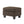 Upholstered Ottoman, Chocolate