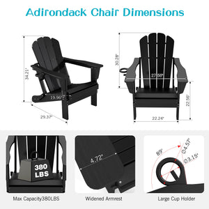 Adirondack Chair, Plastic Adirondack Chairs, HDPE Adirondack Chair, Folding Adirondack Chairs,Outdoor Chairs with Cup