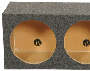 Q Power HD12 12" Sealed Triple Car Audio Subwoofer Sub Box Enclosure