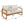 4-Piece Acacia Wood Outdoor Patio Furniture Set with Thick Cushions