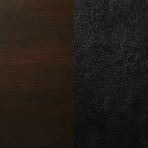 Upholstered Counter Height Stools (Set of 2) - Black / Espresso