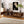 Modern TV Stand With Fluted Glass Doors & 2 Drawers