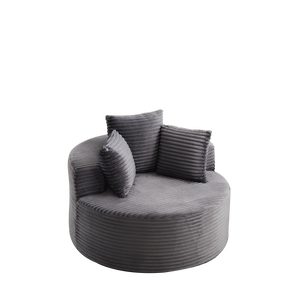 43-inch Round Corduroy Single Sofa