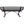 6' Outdoor Steel Bench With Backrest