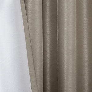 Twist Tab Total Blackout Window Curtain Panel Pewter 50x95