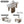 2 Pieces Modular Coffee Table Set, Free Combination - Khaki / White