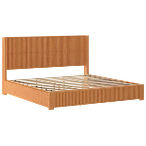 Platform Bed Frame With Headboard, Floor Standing Design