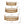 Set of 3 Round Decorative Brown Bamboo Woven Trays with Handles