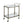 Aditya Mirrored & Antique Brass Finish Serving Cart