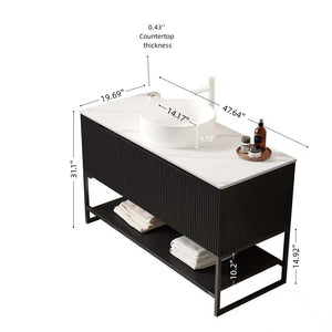 Tulio 48" Bathroom Vanity with Sink and Storage Cabinet