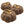 Set of 3 Plush Fabric Pumpkins in Brown