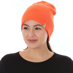 Midweight Knit Wool Beanie - 100% Merino Wool