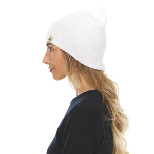 Midweight Knit Wool Beanie - 100% Merino Wool
