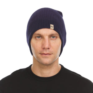 Midweight Knit Wool Beanie - 100% Merino Wool