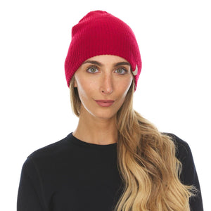 Midweight Knit Wool Beanie - 100% Merino Wool