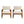 Outdoor Acacia Wood Armchair Set with Weather-Resistant Cushions