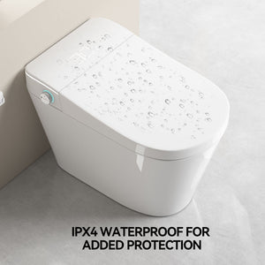 Smart Bidet Toilet With Auto Open / Close Seat, Warm Water Wash, Heated Seat, And Wireless Remote Control