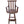 Rustic Bar Stool, Fir Wood Construction, Wide Armrest