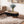 Elliptical Living Room Coffee Table With Hidden Storage And Removable Tabletop