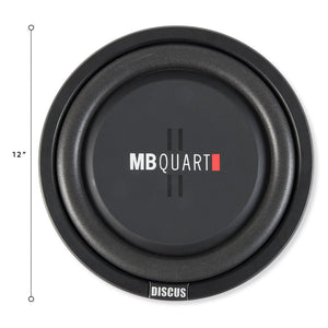 MB Quart DS1-304 400 Watt 10 Inch Slim Shallow Subwoofer Car/Truck DVC Sub