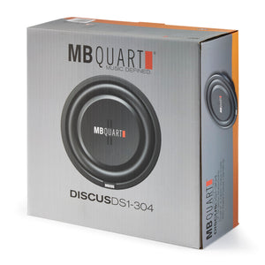 MB Quart DS1-304 1600 Watt 12 Inch Slim Shallow Automotive Subwoofers, 4 Piece