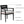 Outdoor Modern Dining Set, Chairs Sunbrella Cushioned And Dining Table With Umbrella Hole