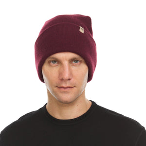 Midweight Merino Wool Knit Cuff Beanie | 100% Merino Wool